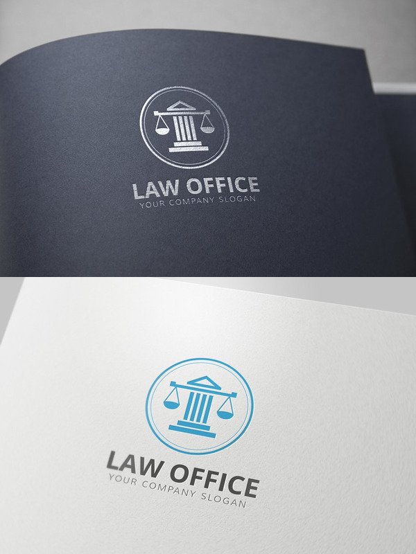 律师事务所主题logo模板 Law Of.